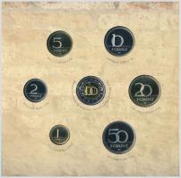 2005. 1Ft-100Ft (7xklf) forgalmi sor szettben + 2005. 10Ft "József Attila" T:PP 
Adamo FO...