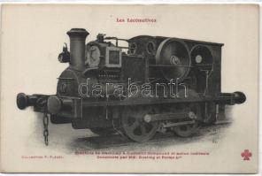 Mozdonyok képeslapgyűjtemény, 116 db régi lap albumban / Locomotives, 116 vintage postcards in album