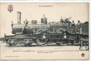 Mozdonyok képeslapgyűjtemény, 116 db régi lap albumban / Locomotives, 116 vintage postcards in album