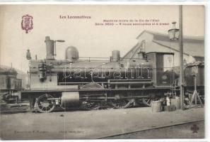 Mozdonyok képeslapgyűjtemény, 116 db régi lap albumban / Locomotives, 116 vintage postcards in album