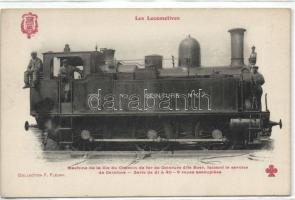 Mozdonyok képeslapgyűjtemény, 116 db régi lap albumban / Locomotives, 116 vintage postcards in album