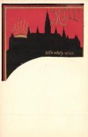 6 db RÉGI osztrák városképes lap / 6 pre-1900 Austrian town-view postcards; Villach, Landeck, Vienna...
