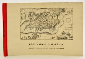 Rózsa György: Régi magyar csataképek. A Magyar Nemzeti Múzeum történeti emlékei. Bp.,1959, Magyar Nemzeti Múzeum-Történeti Múzeum, 11 p.+XXVII t. Kiadói haránt alakú félvászon-kötés.