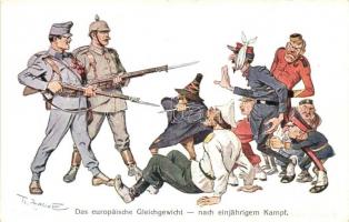 3 db RÉGI katonai művész motívumlap / 3 pre-1945 military art motivecards