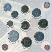 1997. 50f-200Ft (10xklf) forgalmi sor, benne 200Ft Ag "Deák", karton díszcsomagolásban T:B...