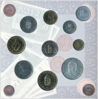 1997. 50f-200Ft (10xklf) forgalmi sor, benne 200Ft Ag "Deák", karton díszcsomagolásban T:B...