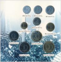 1996. 10f-100Ft 10klf db "50 éves a forint" forgalmi sor dísztokban T:BU 
Adamo FO29