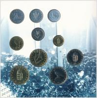 1996. 10f-100Ft 10klf db "50 éves a forint" forgalmi sor dísztokban T:BU 
Adamo FO29