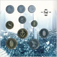 1996. 10f-100Ft 10klf db "50 éves a forint" forgalmi sor dísztokban T:PP 
Adamo FO29.3