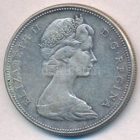 Kanada 1967. 1$ Ag II. Erzsébet T:2 Canada 1967. 1 Dollar Ag Elizabeth II C:XF Krause KM#70