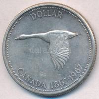 Kanada 1967. 1$ Ag "II. Erzsébet" T:2
Canada 1967. 1 Dollar Ag "Elizabeth II" C...