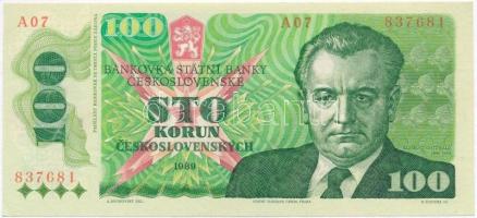 Csehszlovákia 1989. 100K T:I  Czechoslovakia 1989. 100 Korun C:UNC