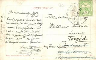 Balatonberény, Vasútállomás. Müller Vilmos kiadása  (EK)