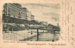 1898 Budapest V. Hungária szálloda, rakpart (r)