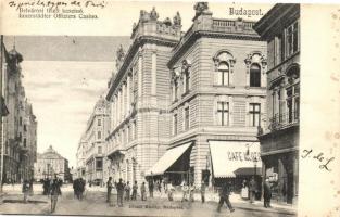 Budapest V. Belvárosi tiszti kaszinó, Café Klotild kávéház. Divald Károly 432. sz. (EK)