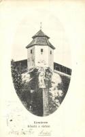 Komárom, Komárno; Kőszűz a várban. L. H. Pannonia 5809. / statue, castle tower (EK)