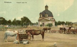 Komárom, Komárno; Kossuth Lajos tér, kápolna. Freisinger M. kiadása / square, chapel