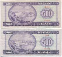 1969-1980. 500Ft (2x) T:III