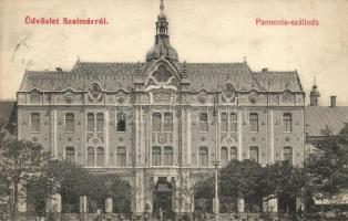 Szatmárnémeti, Satu Mare; Pannónia szálloda. Cseplák Bálint kiadása / hotel