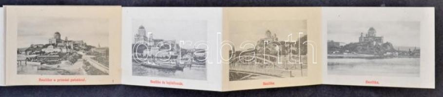 Párkány, Stúrovó; Kilátás az Esztergomi bazilikára, Nagy és Szabó, Steiner Mór üzlete. leporelló, be...