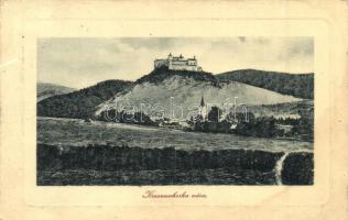 Krasznahorkaváralja, Krásnohorské Podhradie; vár. W. L. Bp. Fuchs József kiadása /  castle (EK)