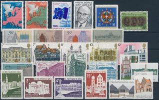 Europa motívum 6 db klf sor + 5 önálló érték, Europe 6 diff set + 5 values