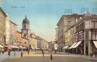 Fiume, Corso, Casa Tiring Vienna / street with shops. W.L. Bp. 3875