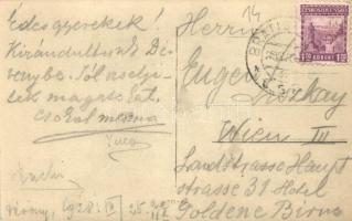 1928 Dévény, Theben a. d. Donau, Devín; vár / Hrad / castle, photo