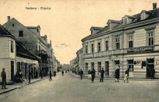 Prijedor, street view with the First Serbian Savings Bank. W.L. Bp.1056.
