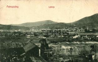 Petrozsény, Petrosani; látkép gyárral. W.L. Bp. 1690. / panorama view with factory (EB)