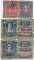 1904. 10K fekete "ROMANIA TIMBRU SPECIAL" felülbélyegzéssel + 1913. 20K (2x) egyik fekete ...