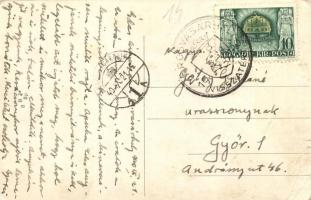 Marosvásárhely, Targu Mures; Rákóczi Ferenc szobor, Kürthi Jánosné üzlete / statue, shop + 1940 Maro...