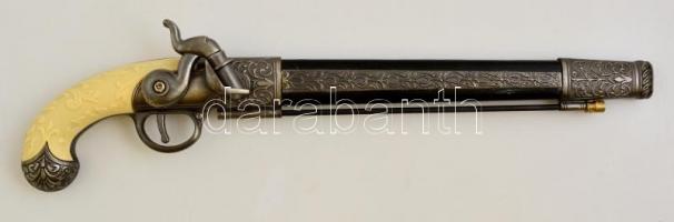 Antik kovás pisztoly igényes gyűjtői replika / Vintage pistol replica 40 cm
