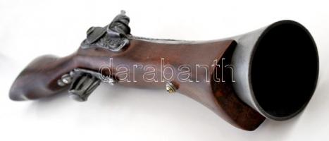 Antik kovás pisztoly igényes gyűjtői replika / Vintage pistol replica 47 cm