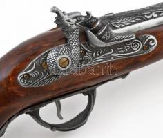 Antik kovás pisztoly igényes gyűjtői replika / Vintage pistol replica 47 cm