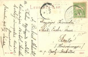 Szászsebes, Mühlbach, Sebes; Nagy piac, Josef Baumann üzlete, árusok. W. L. 1659. / Marktplatz / mar...