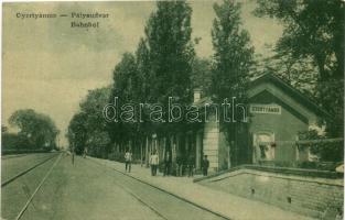 Gyertyámos, Gertianosch, Gertiamos, Carpinis; vasútállomás. W.L. 1394. / Bahnhof / railway station (EK)