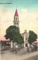 Begliano, square with church