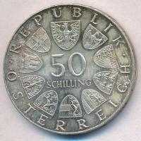 Ausztria 1973. 50Sch Ag "500 éves a Bummerlhaus" T:1-,2 patina Austria 1973. 50 Schilling ...