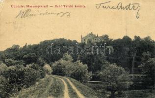 Marosújvár, Ocna Mures; Gróf Teleki kastély. W. L. 1608. / castle (EM)