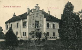 Marosújvár, Ocna Mures; Gróf Teleki kastély. W. L. 1607. (?) / castle (fa)