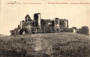 Solymosvár, Solymos, Soimos (Lippa, Lipova); Vár romjai. W. L. Bp. 3015b. (?) Kiadja Krivány György / castle ruins (EK)