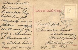 Nagyszeben, Hermannstadt, Sibiu; Mészáros utca, Grand Magazin üzlet. No. 80. / Fleischergasse / stre...