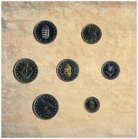 2005. 1Ft-100Ft (7xklf) forgalmi sor szettben + 2005. 10Ft "József Attila" T:BU 
Adamo FO...