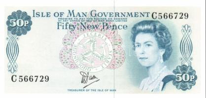 Man sziget 1979. 50p Sign.5 T:I