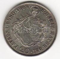 Ungarn, 1848B, 20 Kreuzer, Silber, K.M.422, Erh.: vz -/kiváló -
