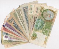 Szovjetunió / Oroszország 1938-1991. 12db-os bankjegy tétel + Tádzsikisztán 1994. 20R + Ukrajna 1992...