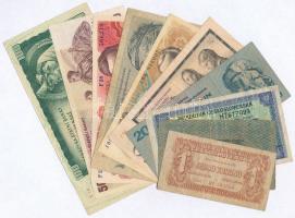 Csehszlovákia 1919-1987. 10db klf vegyes bankjegy T:III Czechoslovakia 1919-1987. 10pcs of diff banknotes C:F