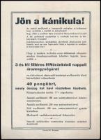 1926 A Hungária Villamossági Részvénytársaság ventilátort reklámozó kisplakátja, Gózon grafikája, li...