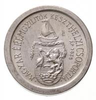 Bogár Lívia (1957-) 1987. MÉE-Keszthely / III. Numizmatikai Nyári Egyetem jelzett Ag emlékérem (3,63g/0.835/15mm) T:1- Adamo HB4a